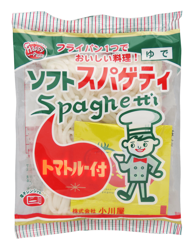 小川屋のソフトスパゲティトマトソース付